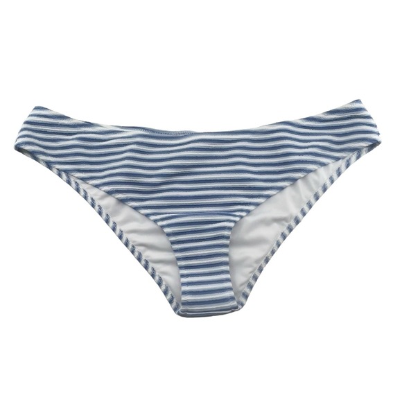 J. Crew Other - J Crew Textured Hipster Bikini Bottom Blue Stripe Plus Size XXL BF210 New